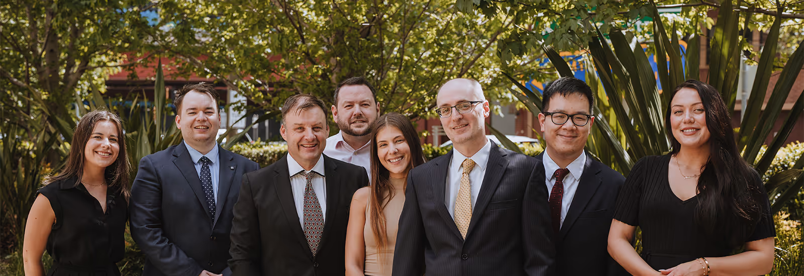 National Innovation Visa team standing together outside